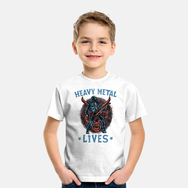 Heavy Metal Lives-Youth-Basic-Tee-glitchygorilla