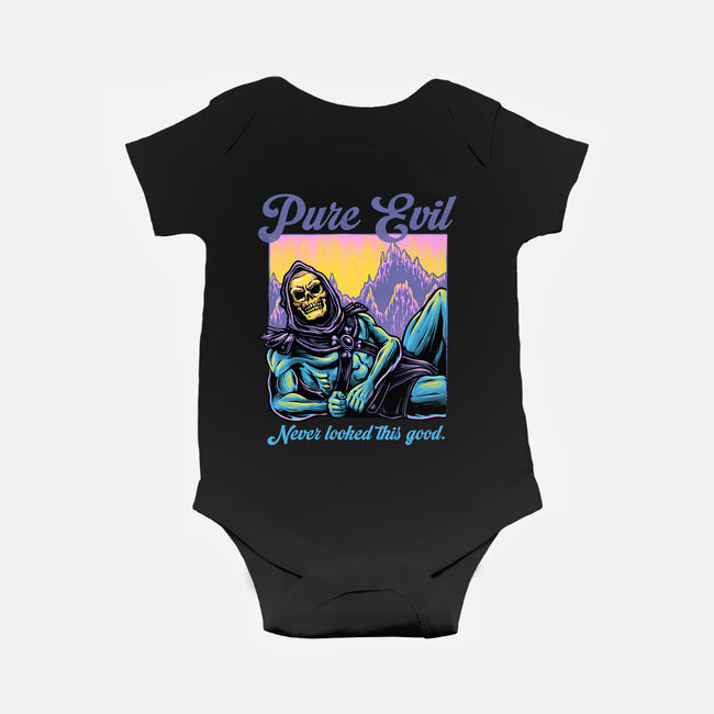 Pure Evil Never Looked This Good-Baby-Basic-Onesie-glitchygorilla