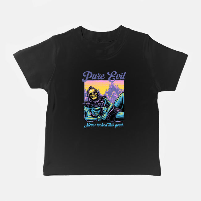 Pure Evil Never Looked This Good-Baby-Basic-Tee-glitchygorilla