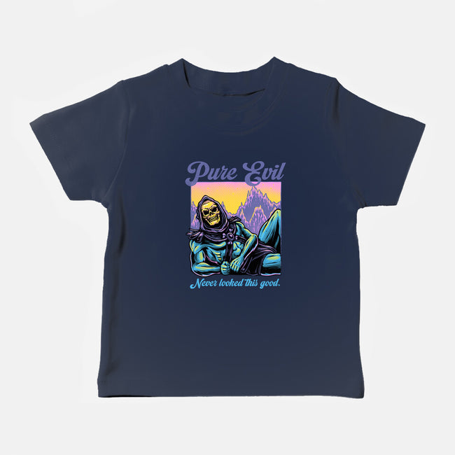 Pure Evil Never Looked This Good-Baby-Basic-Tee-glitchygorilla