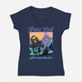 Pure Evil Never Looked This Good-Womens-V-Neck-Tee-glitchygorilla