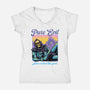 Pure Evil Never Looked This Good-Womens-V-Neck-Tee-glitchygorilla
