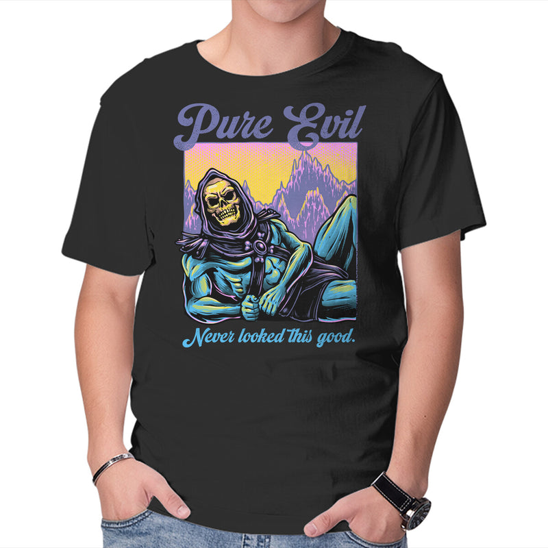 Pure Evil Never Looked This Good-Mens-Basic-Tee-glitchygorilla by