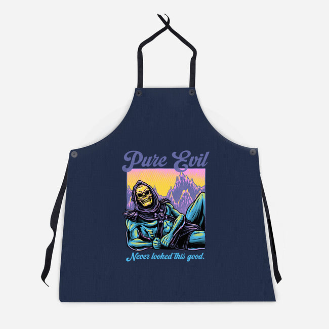 Pure Evil Never Looked This Good-Unisex-Kitchen-Apron-glitchygorilla