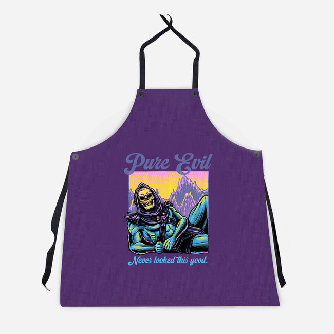 Pure Evil Never Looked This Good-Unisex-Kitchen-Apron-glitchygorilla