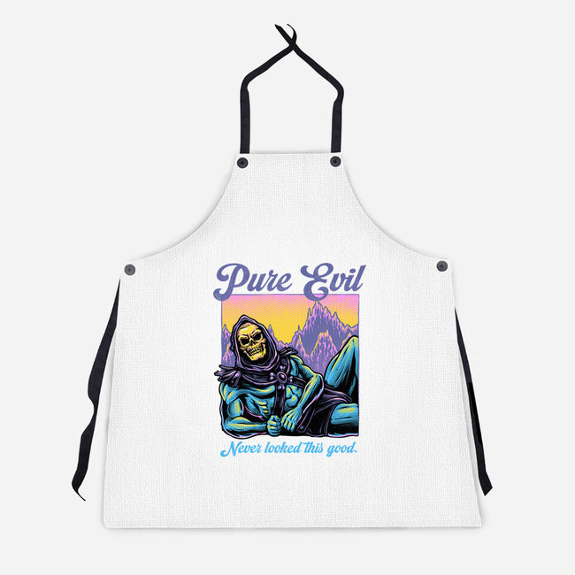 Pure Evil Never Looked This Good-Unisex-Kitchen-Apron-glitchygorilla