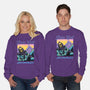 Pure Evil Never Looked This Good-Unisex-Crew Neck-Sweatshirt-glitchygorilla