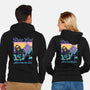 Pure Evil Never Looked This Good-Unisex-Zip-Up-Sweatshirt-glitchygorilla