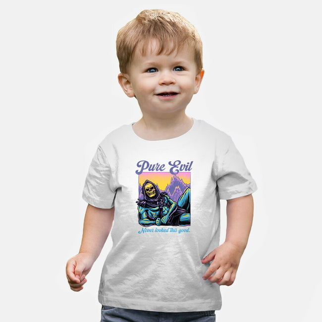 Pure Evil Never Looked This Good-Baby-Basic-Tee-glitchygorilla