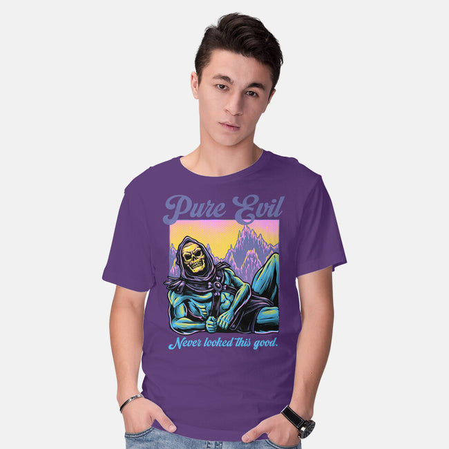 Pure Evil Never Looked This Good-Mens-Basic-Tee-glitchygorilla
