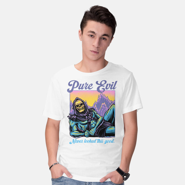 Pure Evil Never Looked This Good-Mens-Basic-Tee-glitchygorilla