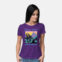 Pure Evil Never Looked This Good-Womens-Basic-Tee-glitchygorilla