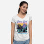 Pure Evil Never Looked This Good-Womens-V-Neck-Tee-glitchygorilla