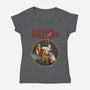 The Amazing God Of War-Womens-V-Neck-Tee-joerawks