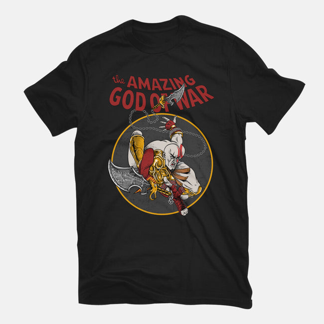 The Amazing God Of War-Womens-Basic-Tee-joerawks