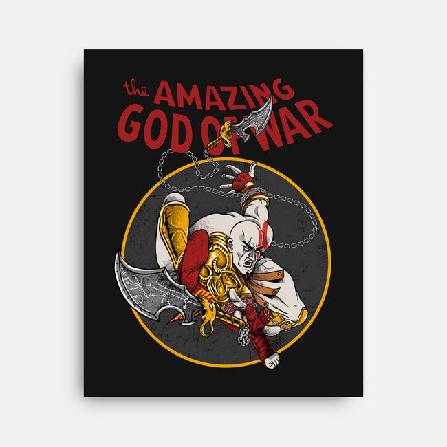 The Amazing God Of War-None-Stretched-Canvas-joerawks