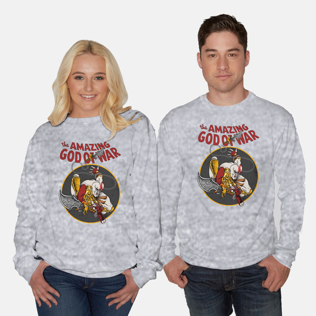 The Amazing God Of War-Unisex-Crew Neck-Sweatshirt-joerawks