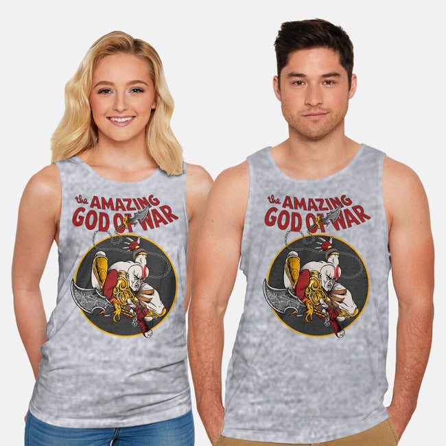 The Amazing God Of War-Unisex-Basic-Tank-joerawks