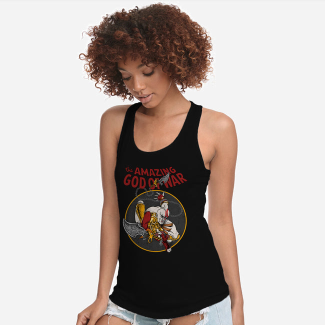 The Amazing God Of War-Womens-Racerback-Tank-joerawks