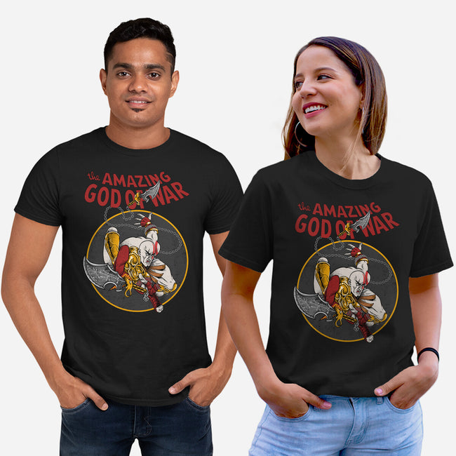 The Amazing God Of War-Unisex-Basic-Tee-joerawks