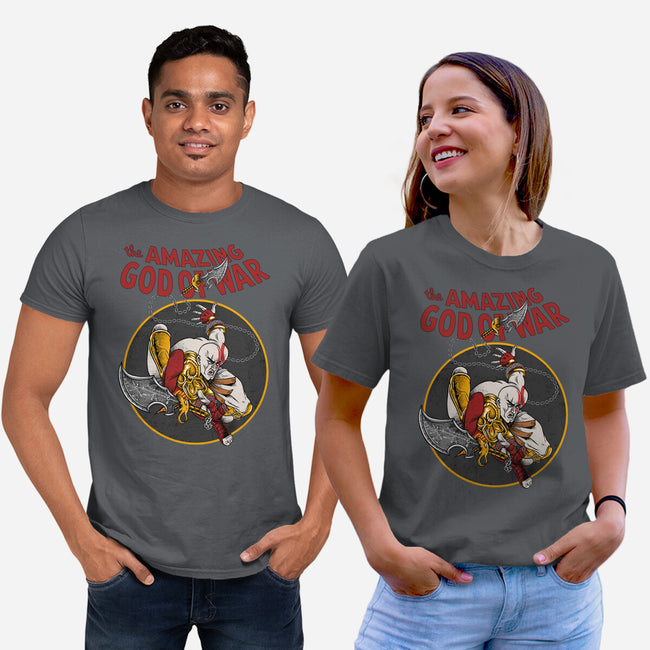 The Amazing God Of War-Unisex-Basic-Tee-joerawks
