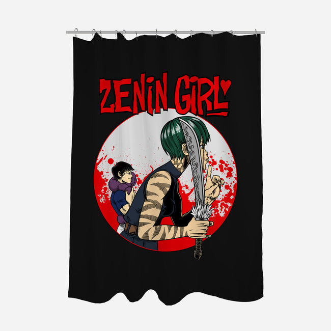 Zenin Girl-None-Polyester-Shower Curtain-joerawks