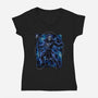 Eternian Shadows-Womens-V-Neck-Tee-Astrobot Invention