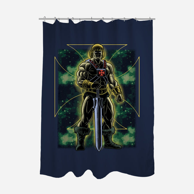 The Invincible Of Eternia-None-Polyester-Shower Curtain-Astrobot Invention