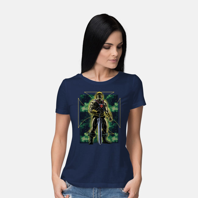 The Invincible Of Eternia-Womens-Basic-Tee-Astrobot Invention