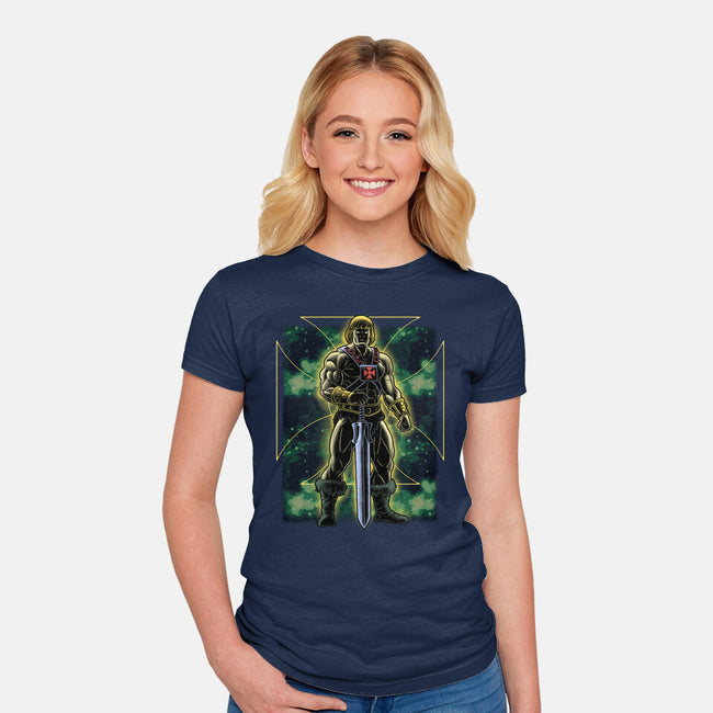 The Invincible Of Eternia-Womens-Fitted-Tee-Astrobot Invention