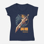 Blade Of Destiny-Womens-V-Neck-Tee-eduely