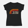 All I Want To Do Is Illegal In This Cosmos-Womens-V-Neck-Tee-koalastudio