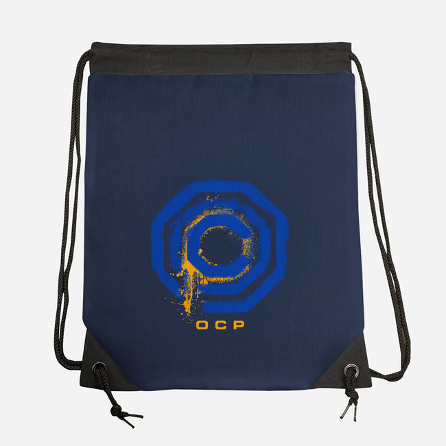 Omni Consumer Products Mega Corp-None-Drawstring-Bag-rocketman_art