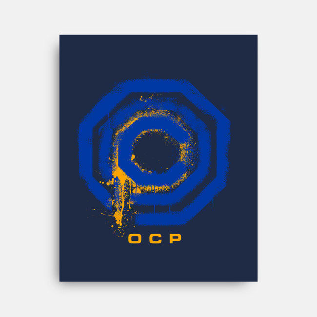 Omni Consumer Products Mega Corp-None-Stretched-Canvas-rocketman_art