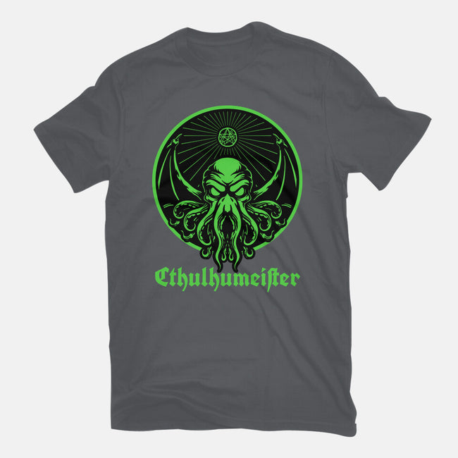 Cthulhu Drink Label-Mens-Heavyweight-Tee-Studio Mootant