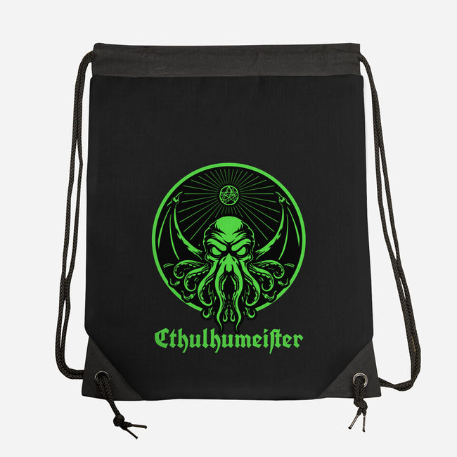 Cthulhu Drink Label-None-Drawstring-Bag-Studio Mootant