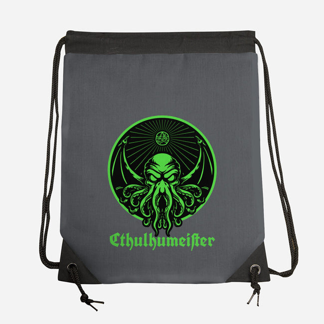 Cthulhu Drink Label-None-Drawstring-Bag-Studio Mootant