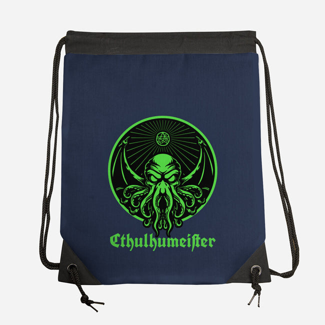 Cthulhu Drink Label-None-Drawstring-Bag-Studio Mootant