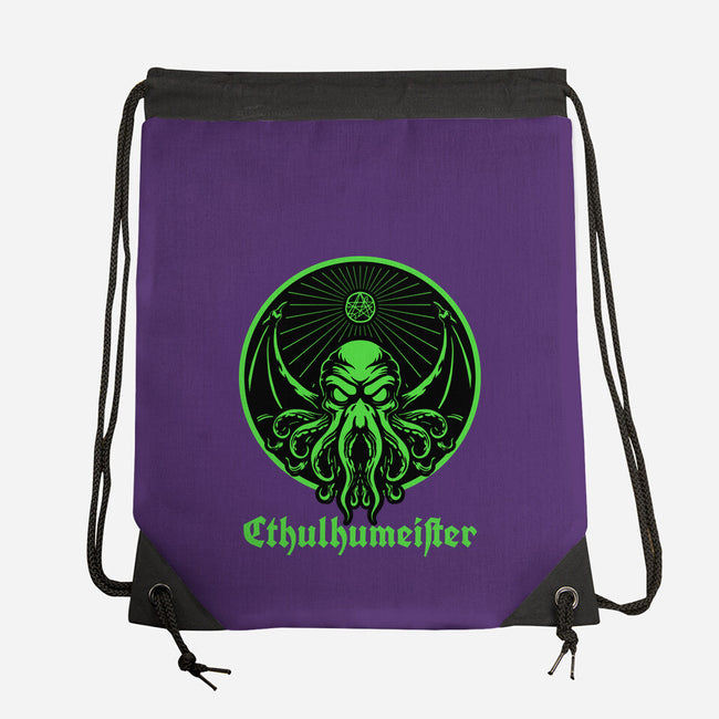 Cthulhu Drink Label-None-Drawstring-Bag-Studio Mootant