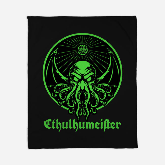 Cthulhu Drink Label-None-Fleece-Blanket-Studio Mootant