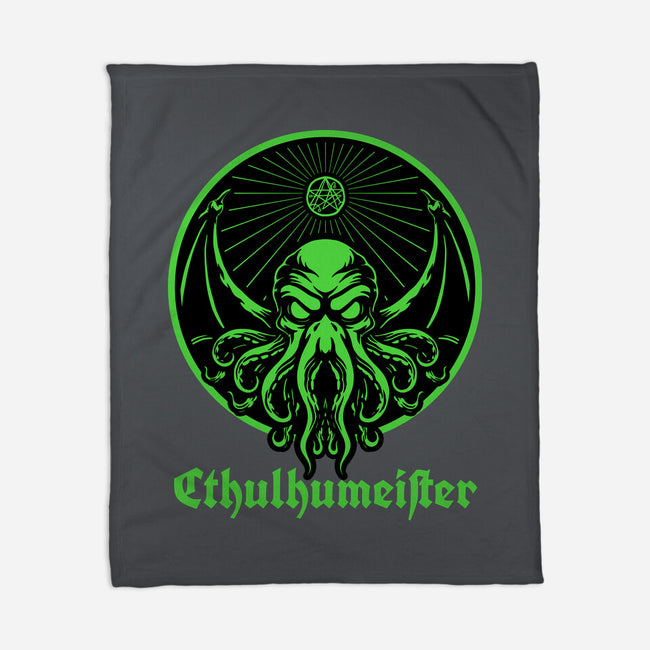 Cthulhu Drink Label-None-Fleece-Blanket-Studio Mootant