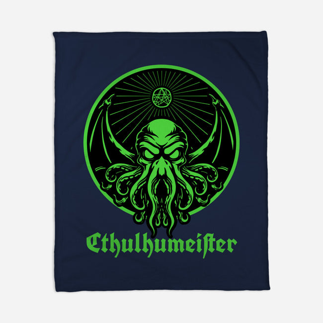 Cthulhu Drink Label-None-Fleece-Blanket-Studio Mootant