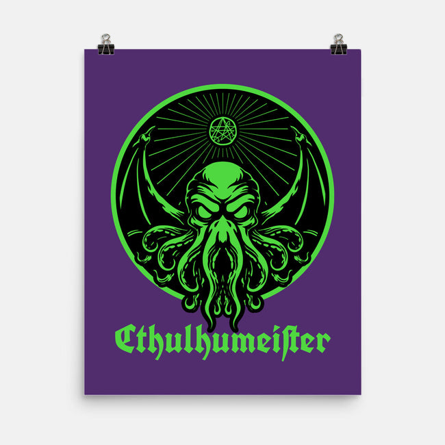 Cthulhu Drink Label-None-Matte-Poster-Studio Mootant