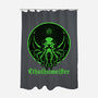 Cthulhu Drink Label-None-Polyester-Shower Curtain-Studio Mootant