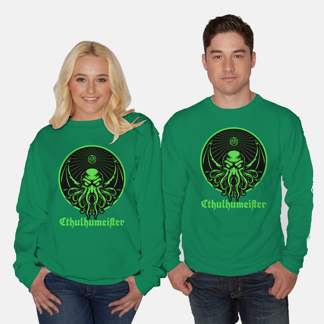Cthulhu Drink Label-Unisex-Crew Neck-Sweatshirt-Studio Mootant