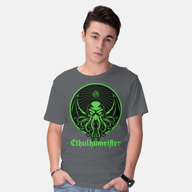 Cthulhu Drink Label-Mens-Basic-Tee-Studio Mootant