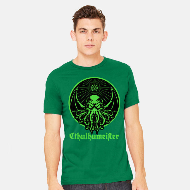 Cthulhu Drink Label-Mens-Heavyweight-Tee-Studio Mootant