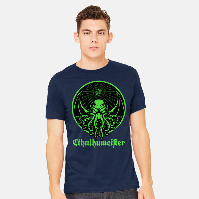 Cthulhu Drink Label-Mens-Heavyweight-Tee-Studio Mootant