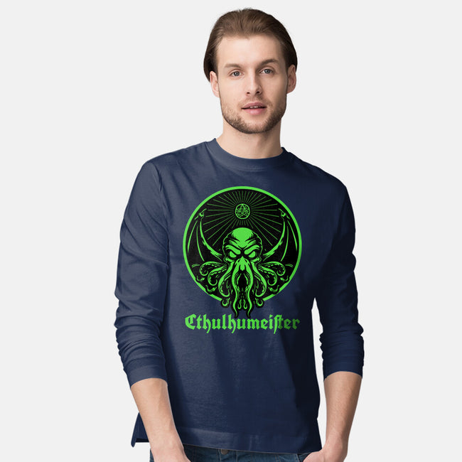 Cthulhu Drink Label-Mens-Long Sleeved-Tee-Studio Mootant