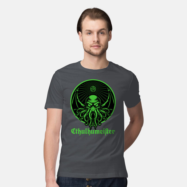Cthulhu Drink Label-Mens-Premium-Tee-Studio Mootant